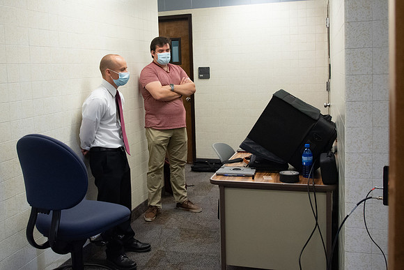 Video production of Vice President, Kelly Burgener, showing what classes will be like during Fall 2020 semester.