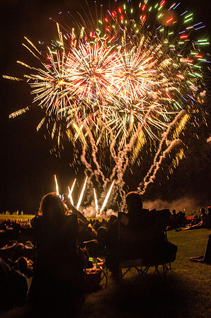 Celebrate America, an Independence Day Celebration at the Huntsman Springs Golf Course in Driggs, Idaho. It was free fun for everyone, bounce toys for kids and a concert featuring two of the original