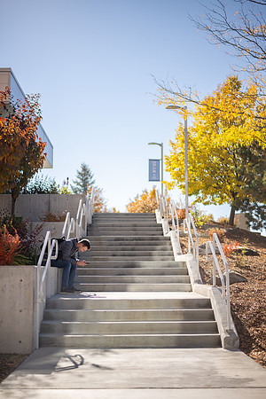 Student on Stairs - Oct 2025