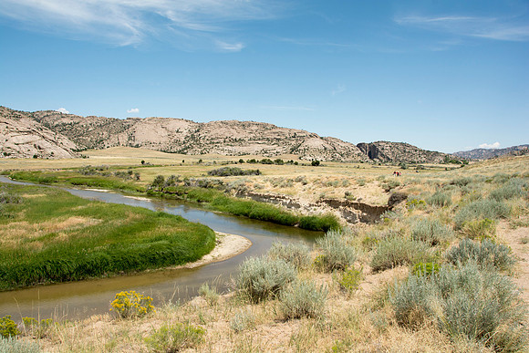 Martin's Cove, a place of refuge for handcart pioneers who were caught in an early winter storm en-route to Salt Lake City, UT.