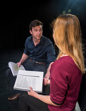 The theater department performs readings as part of the Ibsen Series.