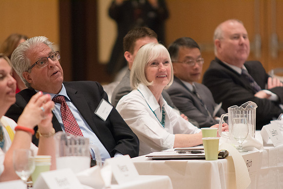 Eric Conrad leads a discussion on the use of the BYU-Idaho Center at the President's Advancement Council.