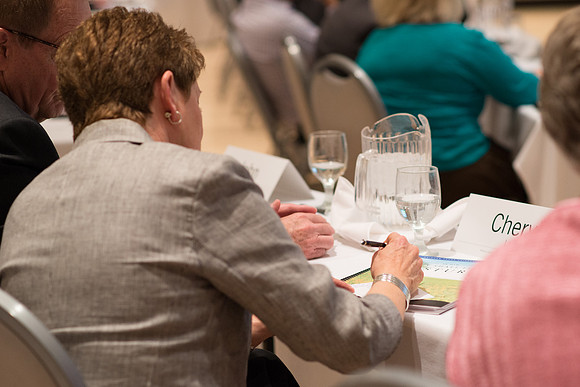 Eric Conrad leads a discussion on the use of the BYU-Idaho Center at the President's Advancement Council.