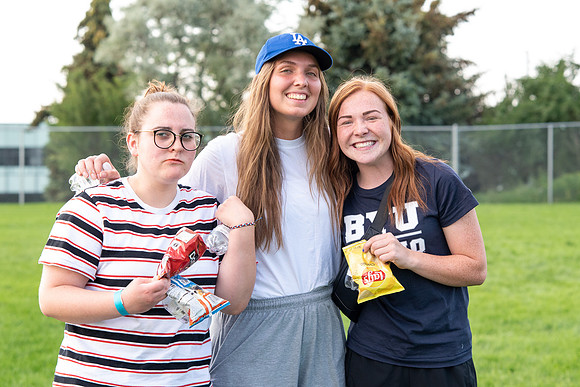 Students at the Summer BBQ.