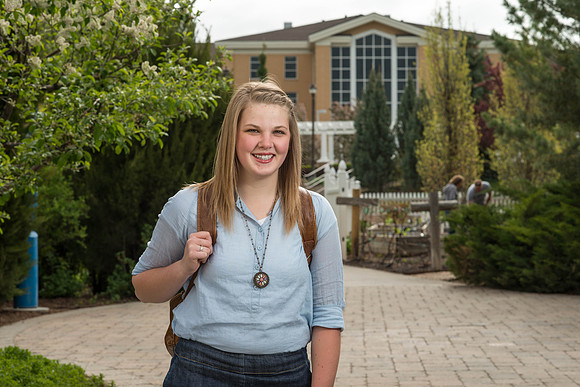 Students say "thank you" for finacial aid through LDS Philanthropies.