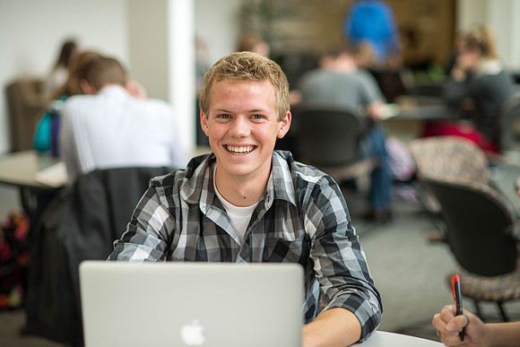 Students say "thank you" for finacial aid through LDS Philanthropies.