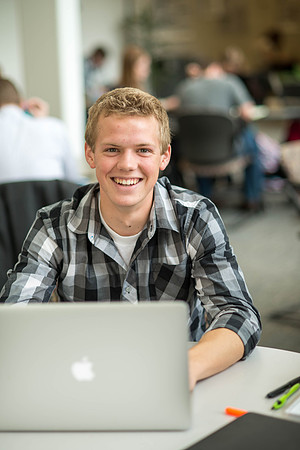 Students say "thank you" for finacial aid through LDS Philanthropies.