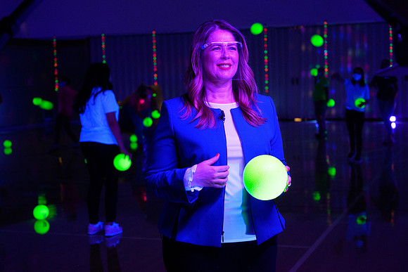 Vice President, Amy LaBaugh, Spot Safety video shoot as part of the "We Are In This Together" campaign.