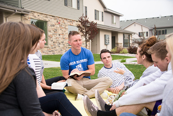 Young single adult Home Evening groups are help every Monday in Rexburg.