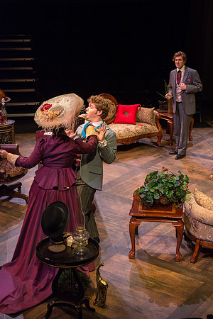 The cast of Brigham Young University-Idaho's production of "The Importance of Being Earnest" pose scenes and moments from the performance.