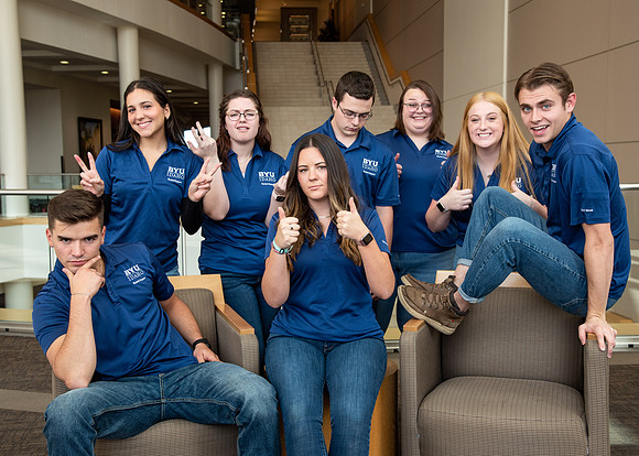 Campus Life groups in the I-Center.