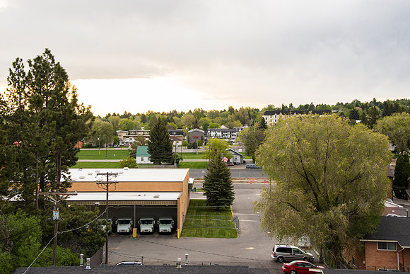 View of Rexburg right below the Spori and Snow building.