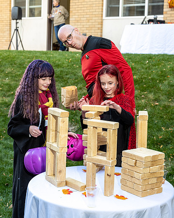 Online Learning Department, Halloween Carnival in Lamprecht Hall courtyard.