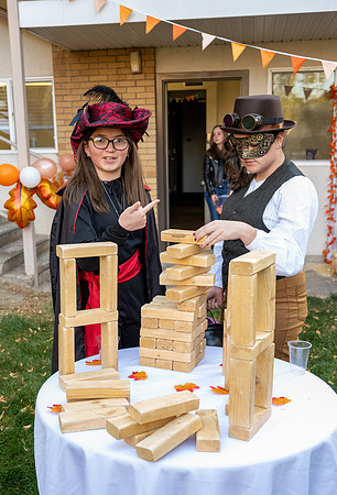 Online Learning Department, Halloween Carnival in Lamprecht Hall courtyard.