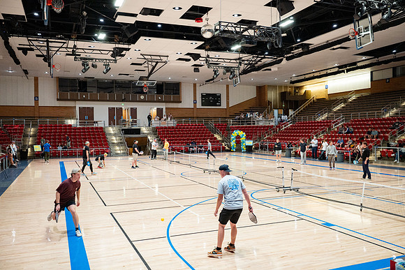 Pickleball Tournament held in the Hart Gym.