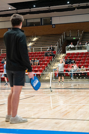 Pickleball Tournament held in the Hart Gym.