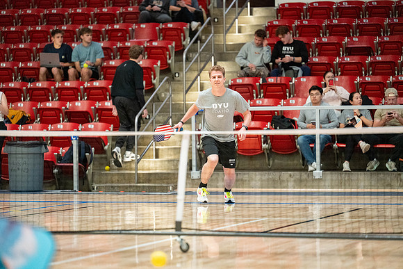 Pickleball Tournament held in the Hart Gym.
