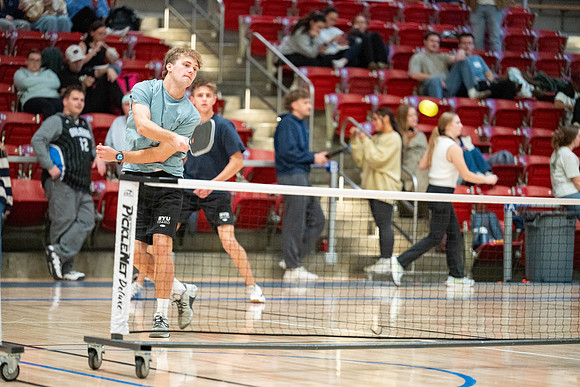 Pickleball Tournament held in the Hart Gym.