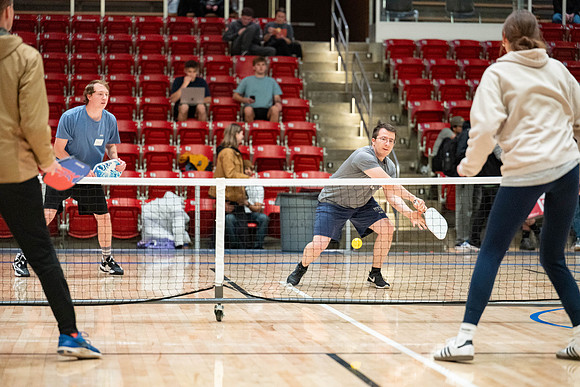 Pickleball Tournament held in the Hart Gym.