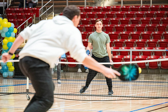 Pickleball Tournament held in the Hart Gym.