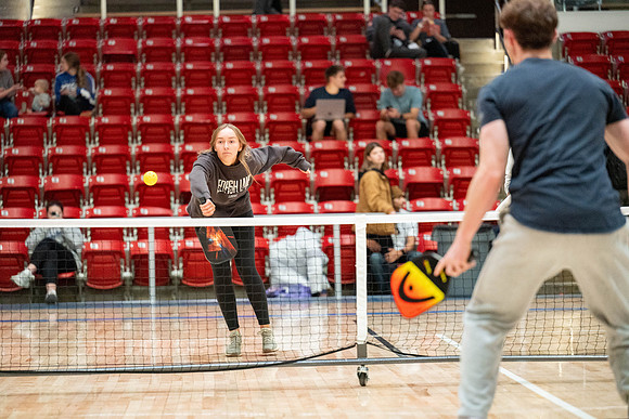 Pickleball Tournament held in the Hart Gym.
