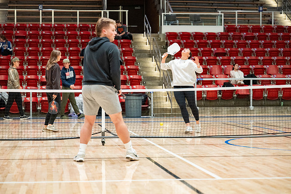 Pickleball Tournament held in the Hart Gym.