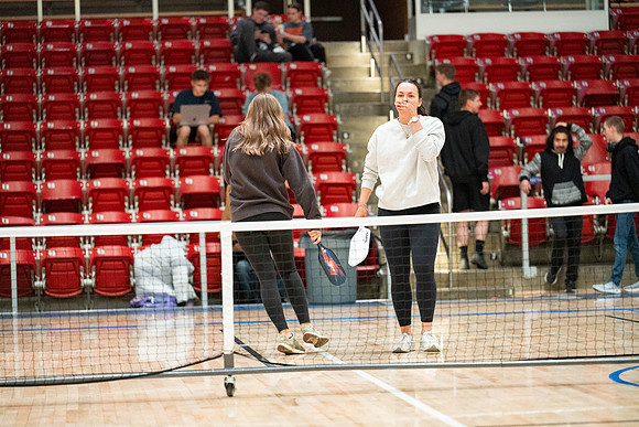 Pickleball Tournament held in the Hart Gym.