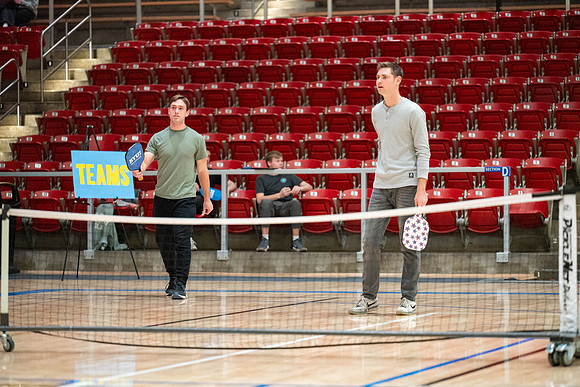Pickleball Tournament held in the Hart Gym.
