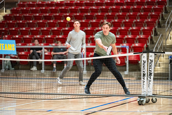 Pickleball Tournament held in the Hart Gym.