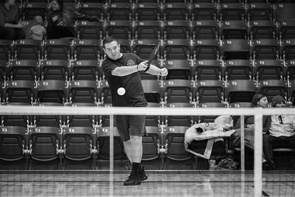 Pickleball Tournament held in the Hart Gym.