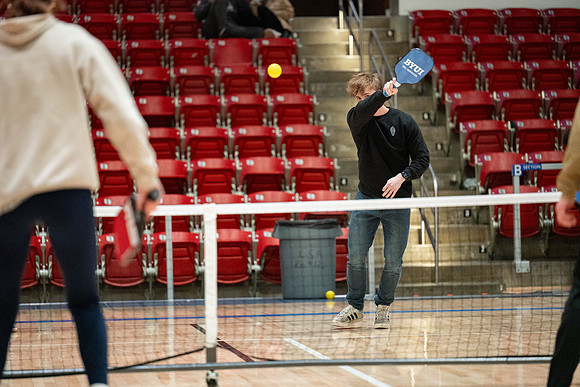 Pickleball Tournament held in the Hart Gym.