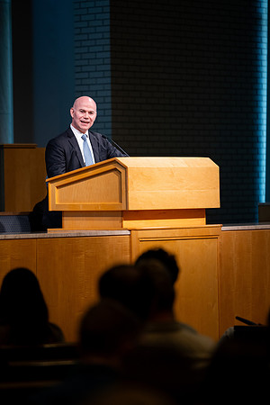 Mark H. and Laura F. Willes Forum in the Taylor Chapel.