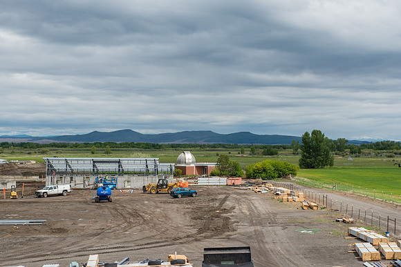 The Livestock Center goes under some construction.