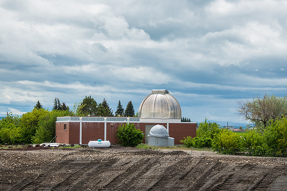 A vew of the Planetariumm at the LiveStock Center.