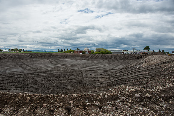 The Livestock Center goes under some construction.