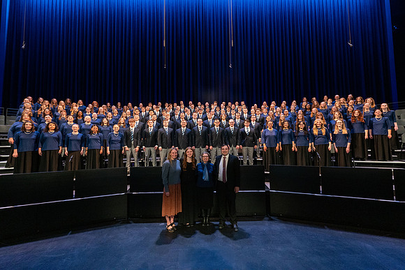 David Ashby Devotional and Choir held in the BYUI center.