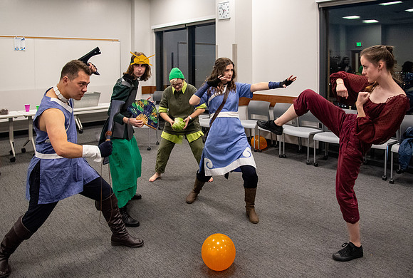 Members of the 108th Ward participate of Halloween Party at the STC.