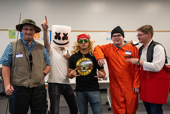 Members of the 108th Ward participate of Halloween Party at the STC.