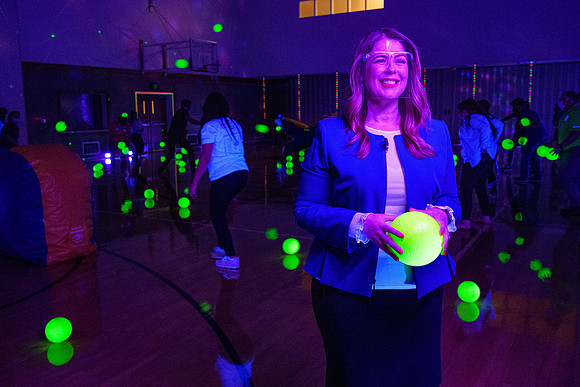 Vice President, Amy LaBaugh, Spot Safety video shoot as part of the "We Are In This Together" campaign.