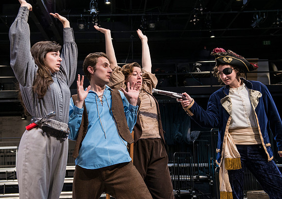 Promotional photos for Clever Jack an original production written and directed by Omar Hansen of the BYU-Idaho Theater Department.
