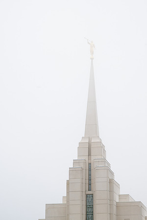 Rexburg Temple in the Fog - Nov 2025