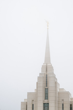 Rexburg Temple in the Fog - Nov 2025