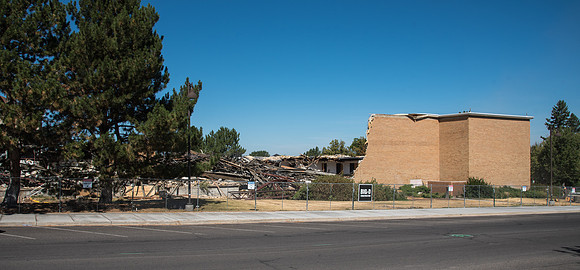 Big D Construction doing some major Destruction to the Kirkham Building.