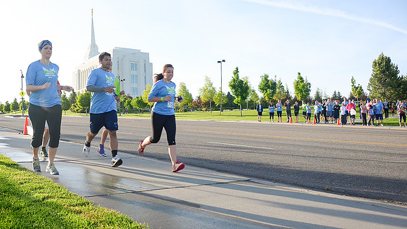 2015 Temple to Temple relay from Rexburg Temple to Idaho Falls Temple.