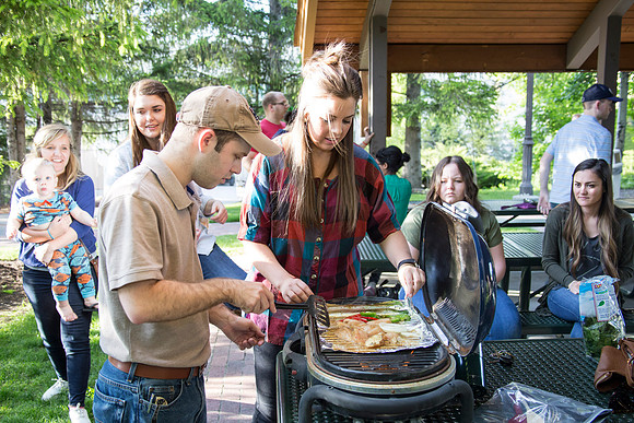 Life Skills held a "Chopped" Themed outdoor cooking class. Teams were given ingredients and a time limit of 30 minutes to complete their meal.
