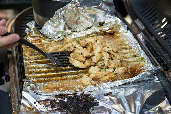 Life Skills held a "Chopped" Themed outdoor cooking class. Teams were given ingredients and a time limit of 30 minutes to complete their meal.