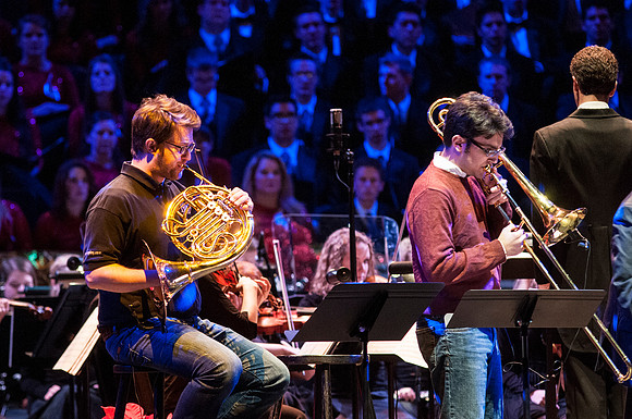 At the BYU-Idaho Christmas, the university dance department, choirs and orchestra, came together with guest artists Canadian Brass for a beautiful and uplifting show.