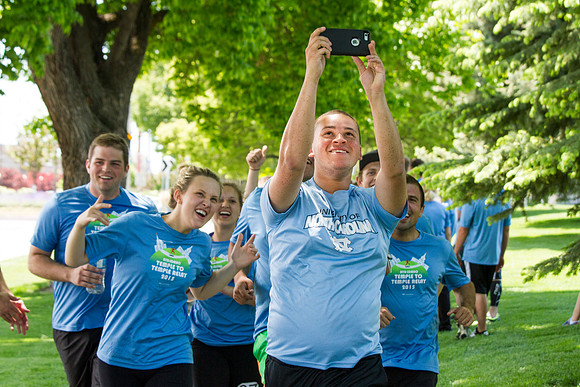 2015 Temple to Temple relay from Rexburg Temple to Idaho Falls Temple.