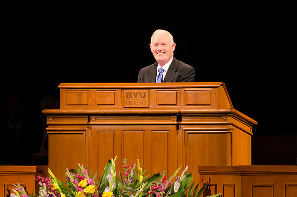 President Clark speaks about the Atonement in his devotional address.