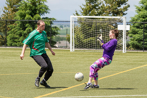 The Latino Association goes up against the French, ASL, Australian, and Italian Association during the World Cup Soccer Tournament.